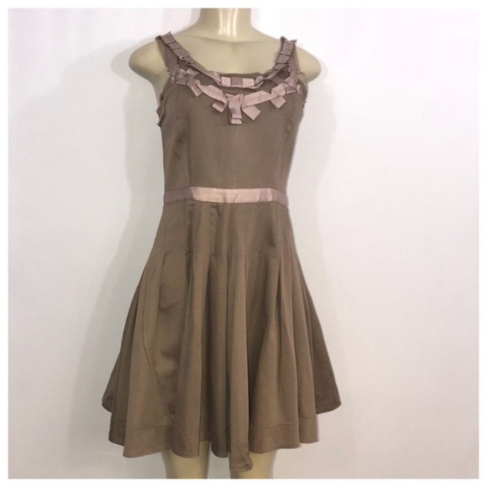 LC Lauren Conrad Dress, Size 12, Color: Brown/Tan